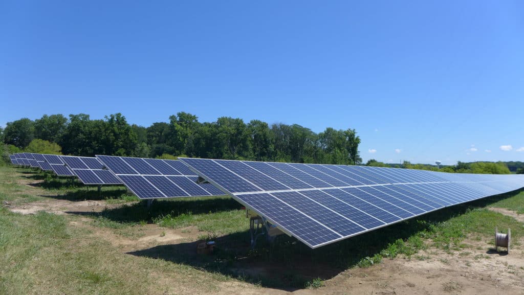 Solar panels at the Hamilton County Corrections campus