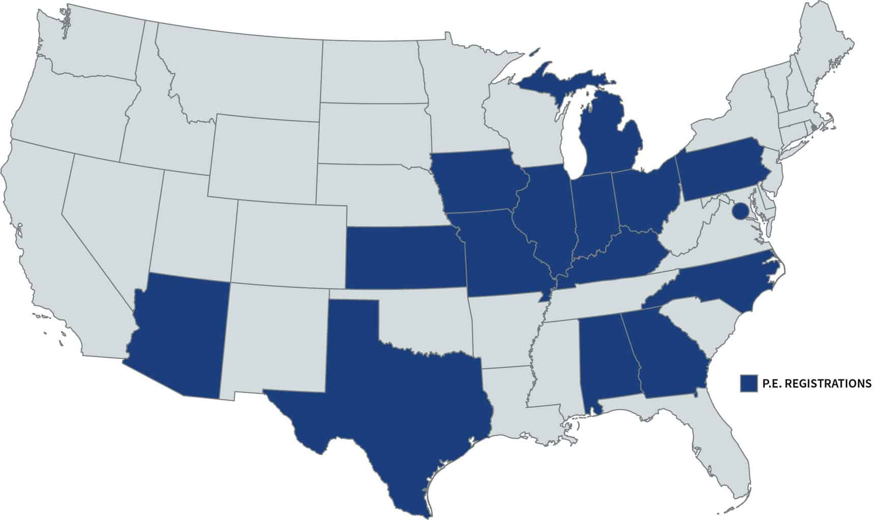 pe registrations map