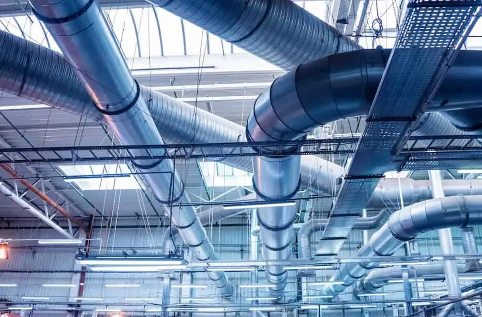Industrial ventilation and heating ducts